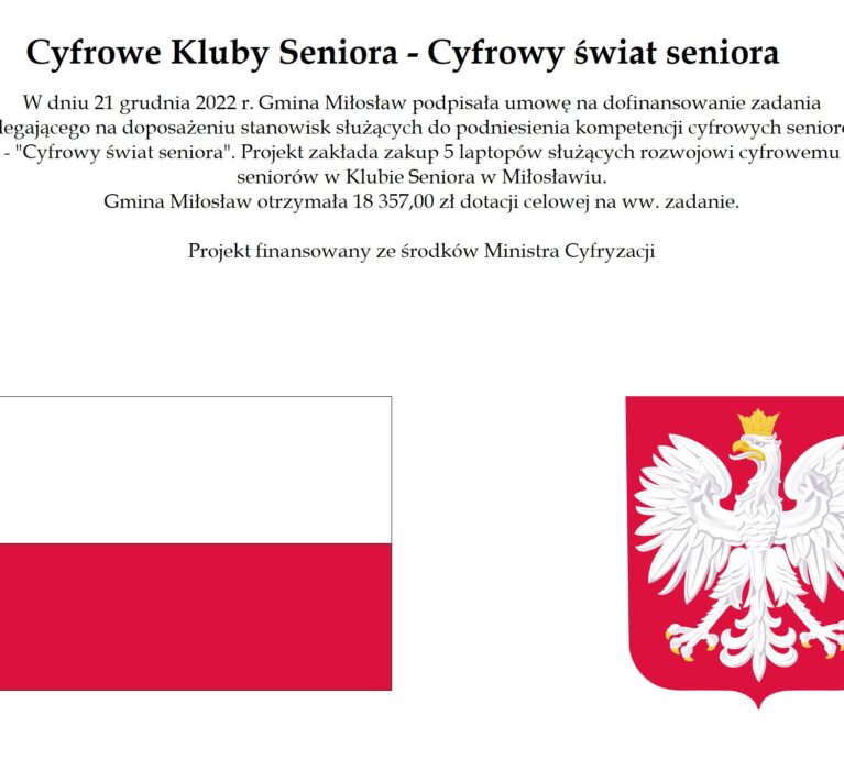 Cyfrowe Kluby Seniora – Cyfrowy świat seniora