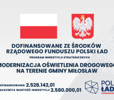 Modernizacja oświetlenia drogowego na terenie Gminy Miłosław