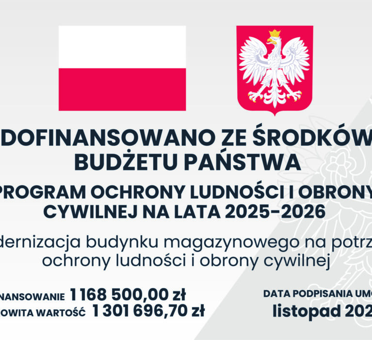 Modernizacja budynku magazynowego na potrzeby ochrony ludności  i obrony cywilnej