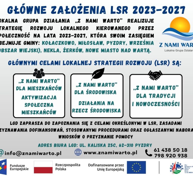 LGD „Z nami warto”: Główne założenia LSR